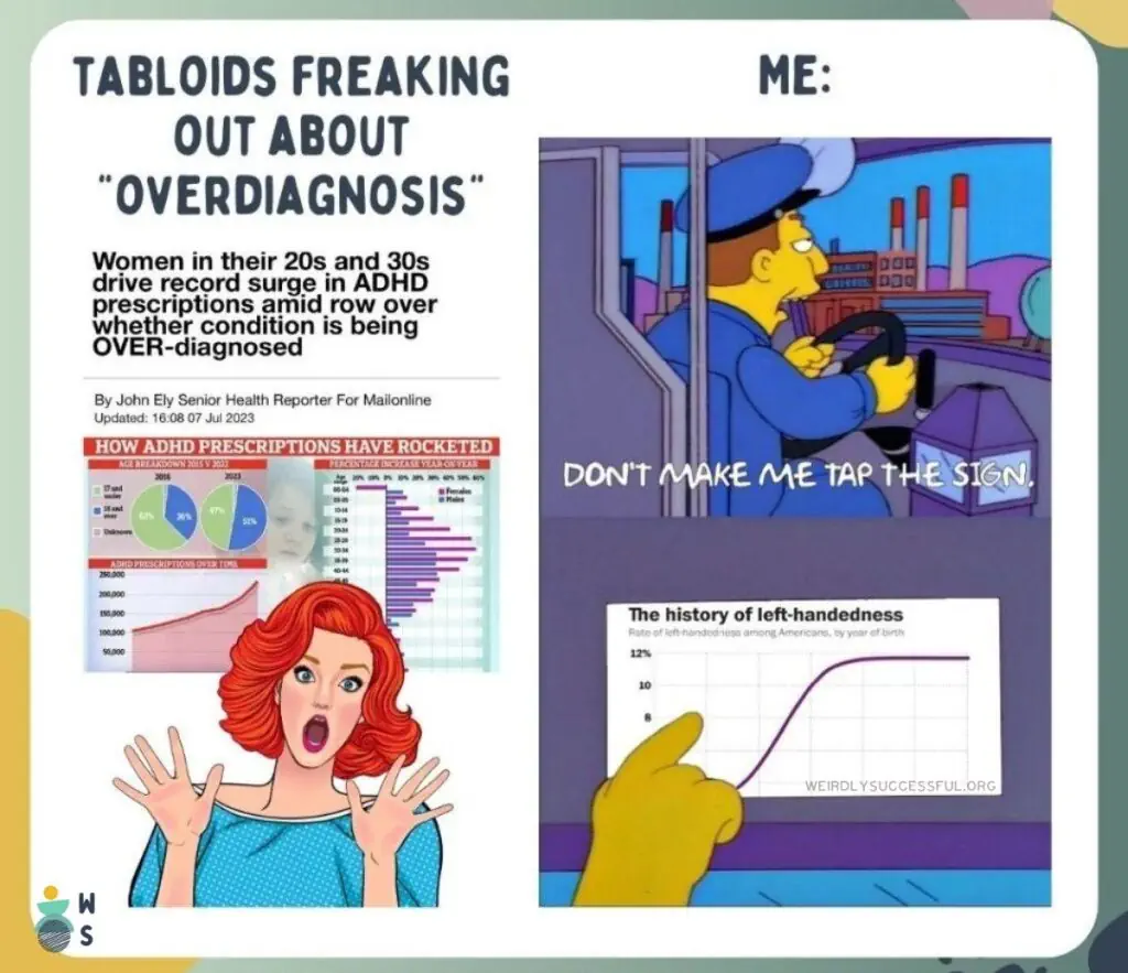 Tabloids freaking out about ADHD overdiagnosis